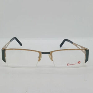 NWT UNISEX CASANOVA EYEGLASS FRAMES FC47 BLACK TAN